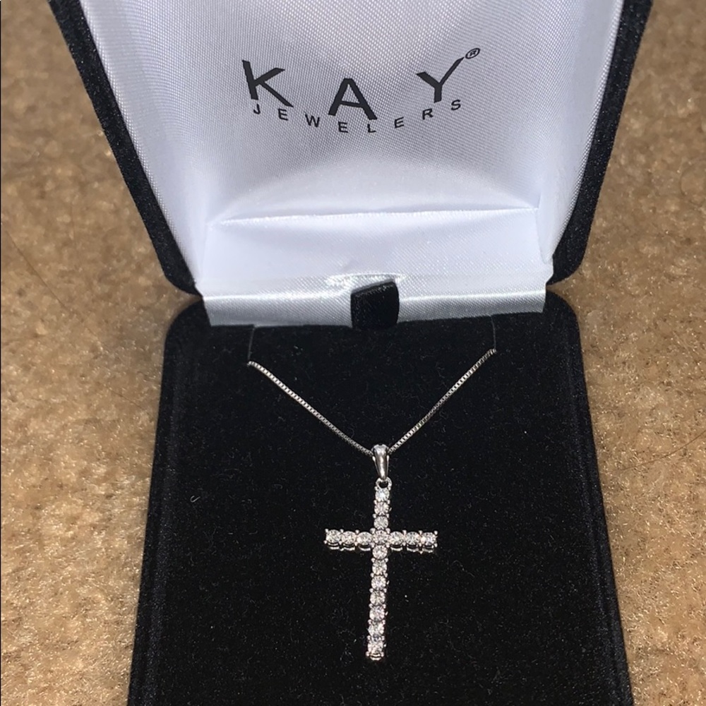 Kay jewelers cross diamond necklace